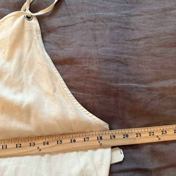 Billabong Jumpsuit Overalls Beach Cruiser Relaxed Fit White Large New - Picture 6 of 9